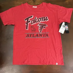 Atlanta Falcons Oversized relaxed Racer Red T-Shirt Women's Medium 47 Brand thumbnail 1