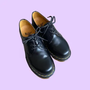 Deadstock Dr. Martens 11837 Chunky Grunge Black Leather Oxford Shoes 🔥 thumbnail 2