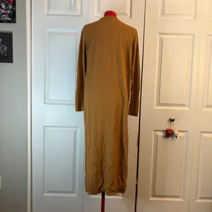 Free Press Clothing Carmel Brown Long Cardigan size L thumbnail 2