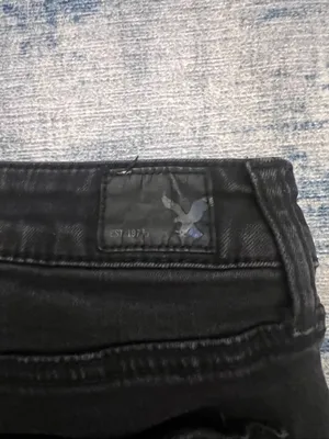 American Eagle Outfitters Black Super Stretch Skinny Jeans Size 4 SHORT thumbnail 4