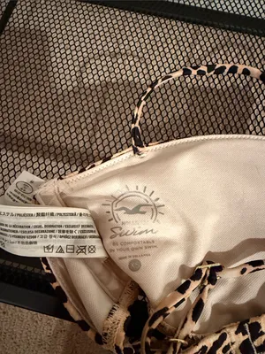Hollister Leopard Print Bandeau Tank Top with Straps - Beige/Black thumbnail 3