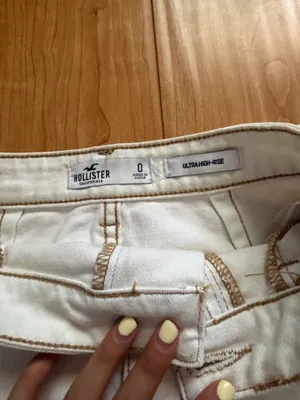 Hollister White cargo Denim skirt thumbnail 2