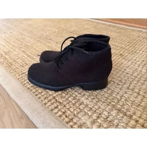 Vintage Talbots Brown Felt Lace-Up Ankle desert-style chukka women’s boots thumbnail 4