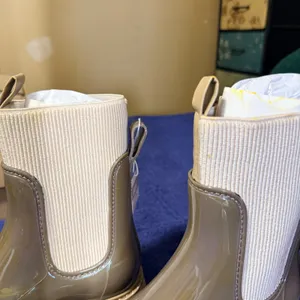 Dolce Vita Tropic H2O Rain Boots Women 8 Dark Moss Patent Stella Waterproof Lug‎ thumbnail 8