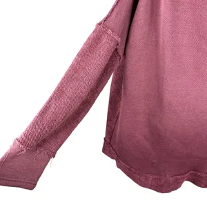 Free People Otto Slouchy Sweatshirt Tunic Oversized Jasper Rose M thumbnail 8