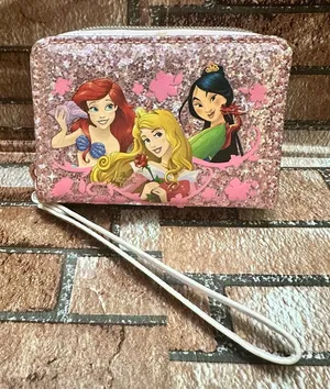 Disney Princess Pink Glitter Princess Wristlet thumbnail 1
