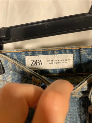 Zara Womens Jean Denim Shorts High Waist 8 2569/173/405/40 thumbnail 3