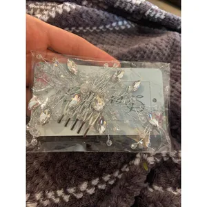 Bridal hair comb crystal party accessories hair thumbnail 2