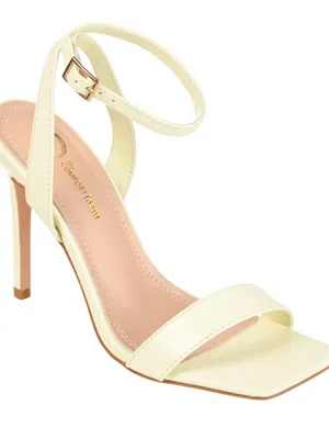 NWT Journee Collection Dorian Strappy Stiletto Sandals DORIAN-PUMPS Off White 8M thumbnail 1