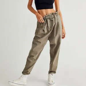 Free People Margate Pleated Indiepop Paper bag Trouser Pant size xs thumbnail 3