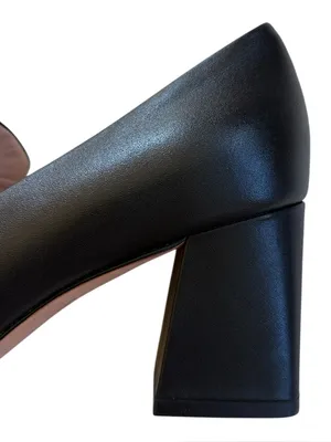 EUC Kate Spade Leather Alia Heels Black Silver Buckle Size 6.5 thumbnail 6