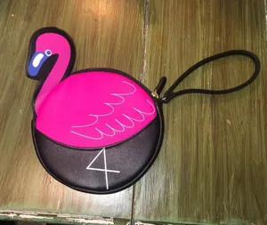 LUV Betsey Johnson NWOT Flamingo Coin Purse Wristlet Wallet thumbnail 1