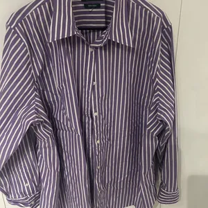 Ralph Lauren Lavender and White Striped Button-Down Shirt no size pit to pit 26 thumbnail 8