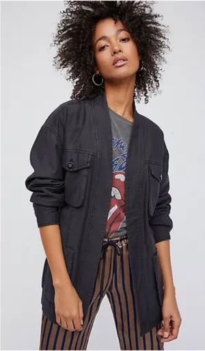 Free People In our Nature Cargo Jacket Size Medium thumbnail 1