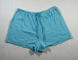 Victoria’s Secret Women’s Medium Blue Striped Lounge Sleep Shorts Drawstring thumbnail 1