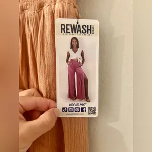 Rewash Wide-Leg Split Pant Size Small thumbnail 5
