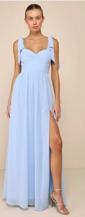 LULU's Prom Wedding Bridesmaid Flowy Romantic Special Event Maxi Dress thumbnail 1