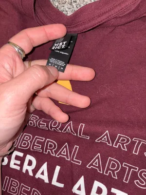 District Maroon Graphic Crew Tee with Gold Accent thumbnail 2