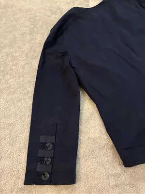Classic Navy Women's Blazer Jacket by Express Size 10 thumbnail 10
