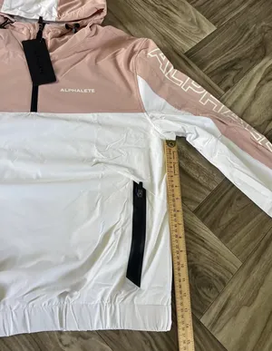 Alphalete Women's EXP Tech Windbreaker- Himalayan Pink, Size Large thumbnail 6