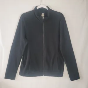 Old Navy Active Women's Full Zip Performance Fleece Jacket Black Large Gorpcore thumbnail 1