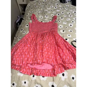 Free people sweet Annie mini pink dress thumbnail 6