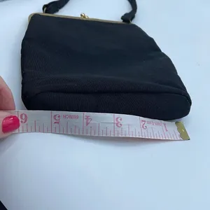 Vintage Virginia ribbed fabric tiny satchel. . thumbnail 8
