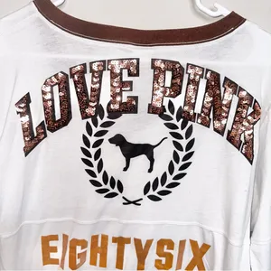 VS PINK Bling Long Sleeve Tee! thumbnail 6