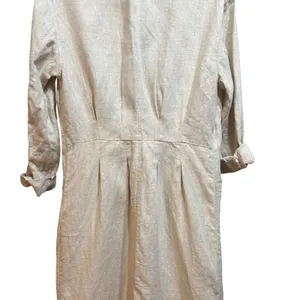 Avec Les Filles Oversized Light‎ Tan Linen Trench Coat Sz S Linencore Neutral thumbnail 15