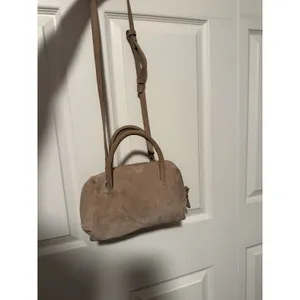 Zara Suede Leather Collection Bowling Bag‎ Crossbody thumbnail 6