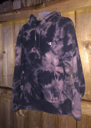 Champion Custom Tye Dye Hoodie ! thumbnail 1