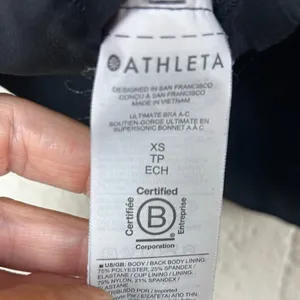 Athleta Black Sports Bra size XS thumbnail 5