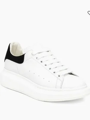 Women's Oversized Colorblocked Sneakers White Black Size 10 Minimialistic thumbnail 12