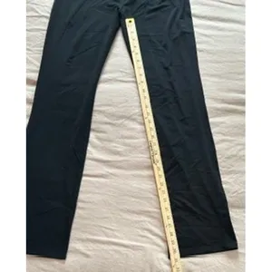 Victorias Secret PINK Yoga Pants Black Mint Green Foldover Flare Leg Leggings thumbnail 10