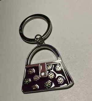 Relic Brand Keychain with Purse / Bag charm in Purple / Silver Tone thumbnail 7