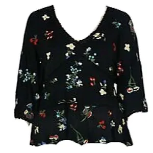 Anthropologie Parvati Floral Boho Embroidered Top Size Medium‎ thumbnail 4