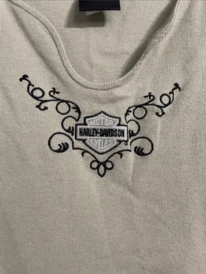 Vintage Harley Davidson Barnett El Paso TX Tee Size XL Light Green Made In USA thumbnail 2