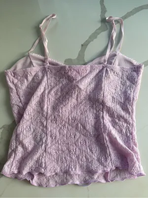 Edikted Textured Lacey Tank Top Size Small thumbnail 7