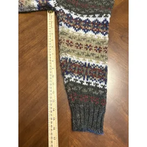 Carolyn Taylor For by Design Sweater Fair Isle Knit Pullover Striped Grandpa Y2K thumbnail 11