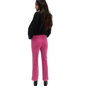 NWOT Free People High Time Velvet Kick Flare Pants In Very Berry SZ-0 thumbnail 4