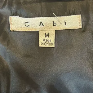 CAbi Women's Black Wrap‎ Skirt Size M Short Quilted Asymmetric Casual thumbnail 7