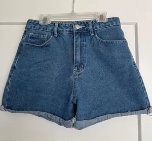Retro mom jean shorts Blue thumbnail 1