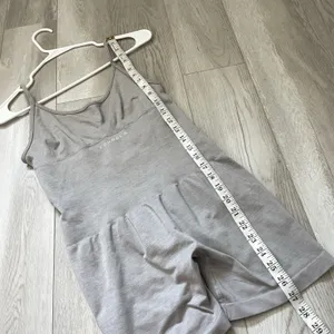 YoungLA Seamless Romper ribbed scrunch womens Gray (large) workout activewear thumbnail 3