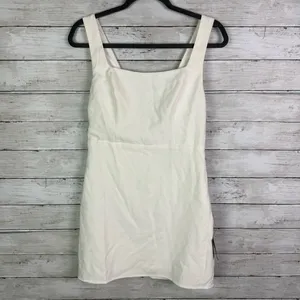Lulus Blissfully Beaming White Sleeveless Bow Mini Dress White Size Medium thumbnail 3