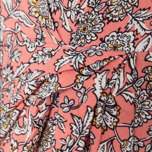 Zara FLORAL PRINTED DRAPED MIDI Flowy DRESS Long Sleeve Puff Shoulders Sz XS NEW thumbnail 16