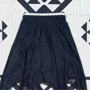 Killstar Caroline Black Lace Handkerchief Hem Skirt XS thumbnail 7