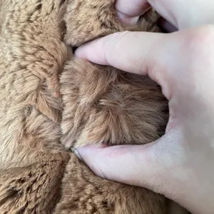 Zara outerwear soft brown fluffy faux fur coat jacket thumbnail 7