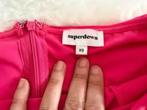 superdown Kiana Ruffle Mini Dress in Pink Size XS thumbnail 3