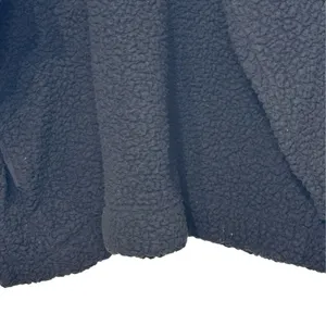 Aerie Womens Sweatshirt Sherpa 1/4 Zip Fluffy Oversized Long Sleeve Black XXL thumbnail 3