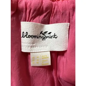 Bloomingprint Anthropologie Pink Floral Block Print Tiered Midi Skirt Boho thumbnail 5
